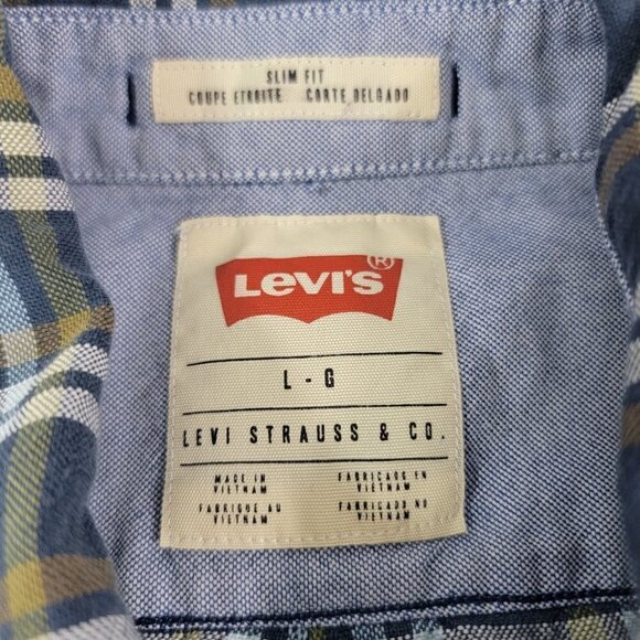 Levi’s Signature Slim Fit Men’s Outdoor Button Down Long Sleeve Shirt - Large - Picture 3 of 14